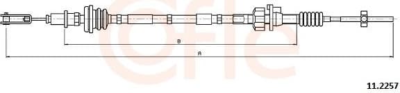 Cable Pull, clutch control 92.11.2257