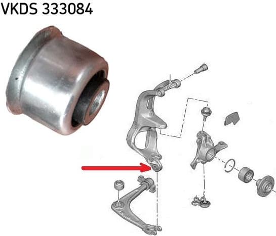 Silentblock front axle VKDS 333084