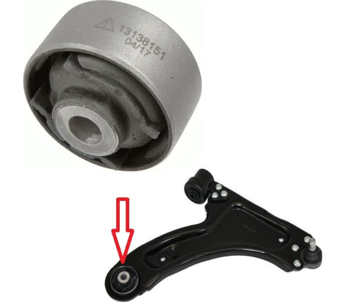 Silentblock front axle 26580 01