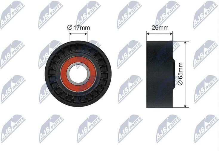 Tensioner Pulley, V-ribbed belt RNK-ME-065