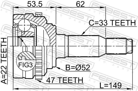 Joint Kit, drive shaft 1110-J200A47 - image 2
