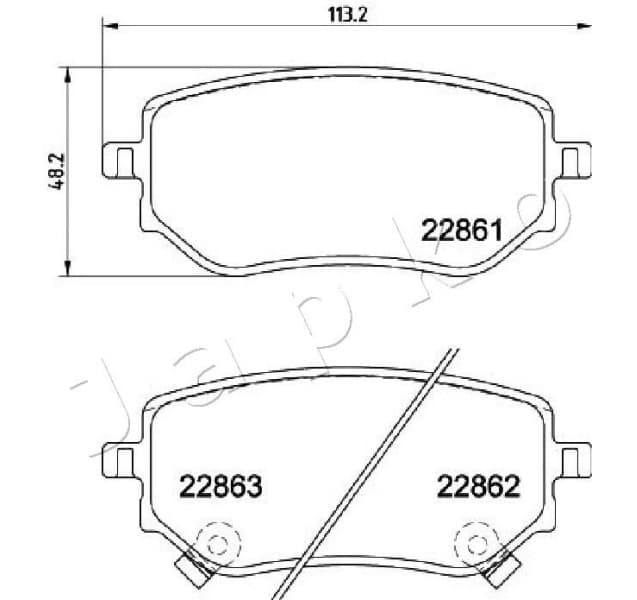Brake Pad Set, disc brake 510532