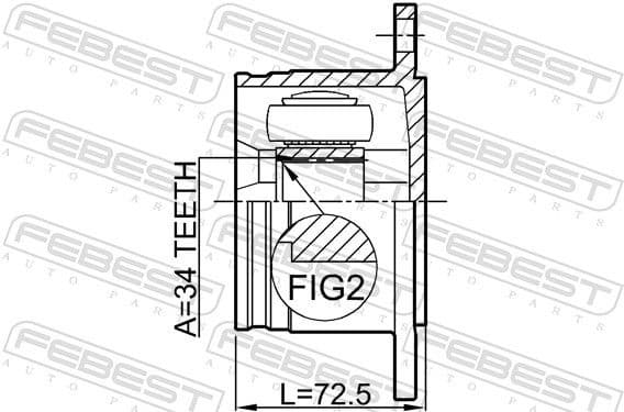 Joint Kit, drive shaft 1211-TERRH - image 2