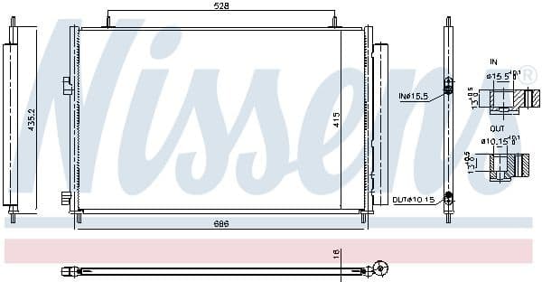 Condenser, air conditioning ** FIRST FIT ** 940961