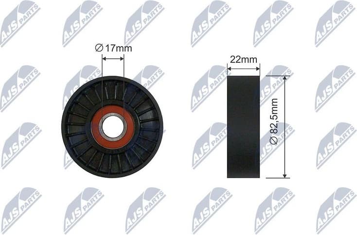 Tensioner Pulley, V-ribbed belt RNK-AR-015