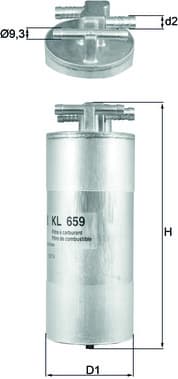 Filter diesel fuel KL659