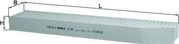 Filter cabin LA897