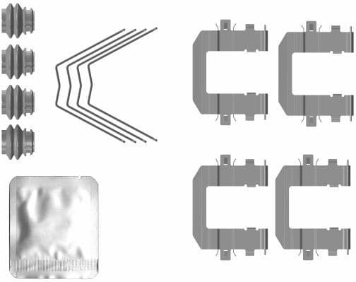 Accessory Kit, disc brake pad 82558200