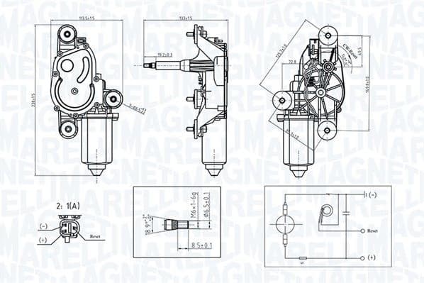 Wiper Motor 064070600010 - image 2