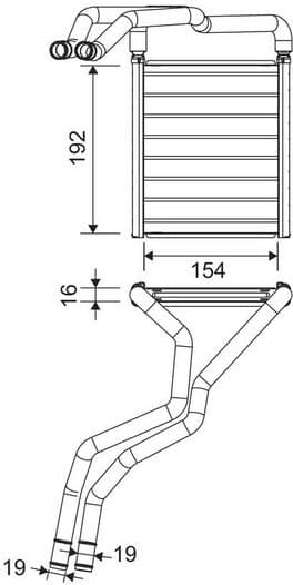 Heat Exchanger, interior heating 811603