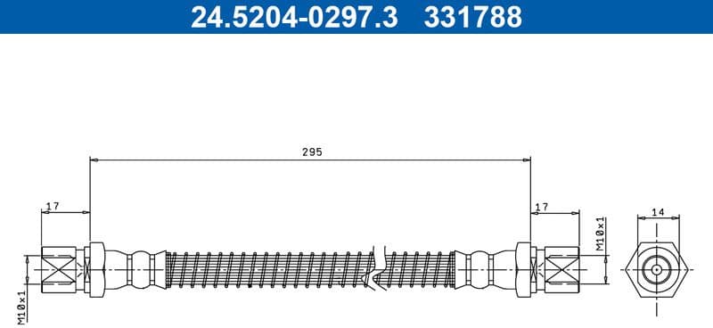 Brake Hose 24.5204-0297.3