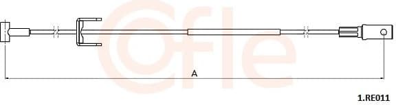 Cable Pull, parking brake 92.1.RE011