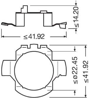Adapteris fiksatorius skirtas LED H7 lemputei tvirtinti] vietoj paprastos H7 - image 3