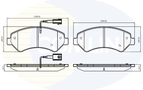 Brake Pad Set, disc brake CBP13307