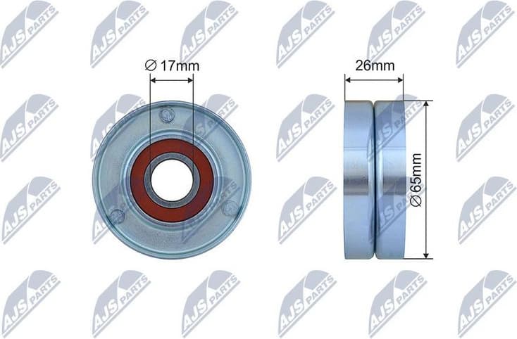 Tensioner Pulley, V-ribbed belt RNK-BM-066