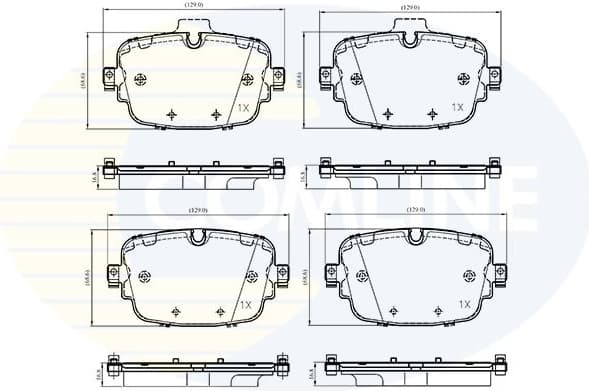Brake pads rear CBP33530