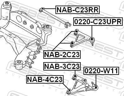 Mounting, control/trailing arm NAB-4C23 - image 2