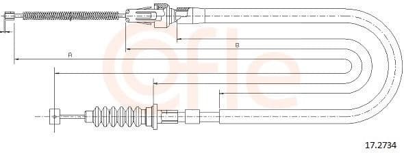 Cable Pull, parking brake 92.17.2734