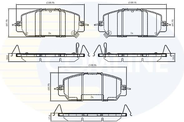 Brake pads front CBP33528