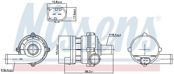 Auxiliary Water Pump (cooling water circuit) 832169