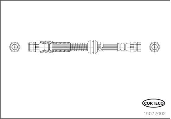 Brake Hose 19037002 - image 2
