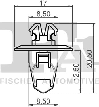 Clip, trim/protection strip 77-40049.10 - image 2