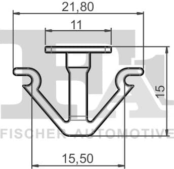 Clip, trim/protection strip 11-10028.25 - image 2