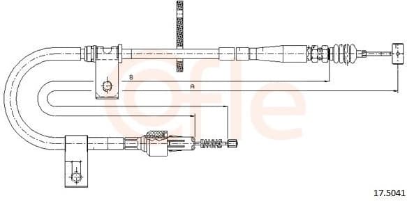 Cable Pull, parking brake 92.17.5041