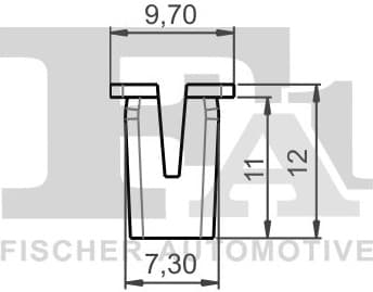 Clip, trim/protection strip 13-60004.25 - image 2