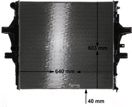 Radiator, engine cooling BEHR CR 2088 000S