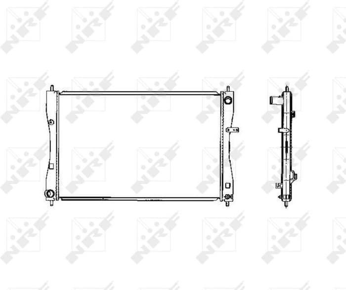 Radiator, engine cooling 53463