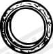 Gasket, exhaust pipe 82946