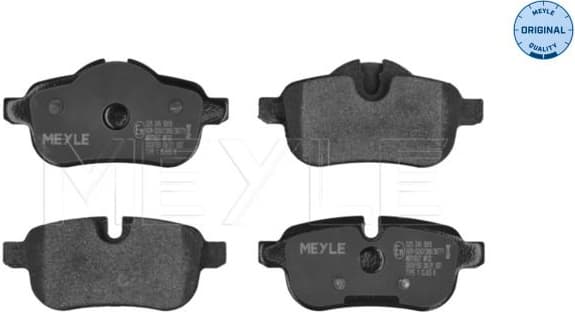Brake Pad Set, disc brake MEYLE-ORIGINAL: True to OE. 025 245 5918