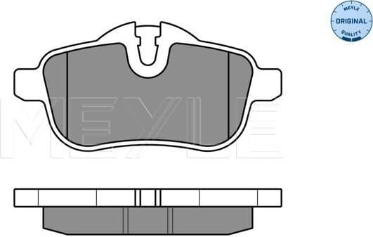 Brake Pad Set, disc brake MEYLE-ORIGINAL: True to OE. 025 245 5918 - image 2