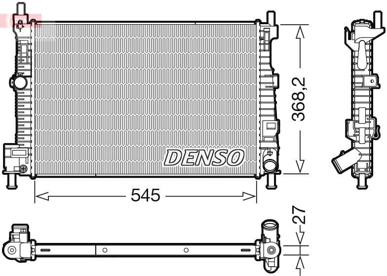 Radiator, engine cooling DRM44045