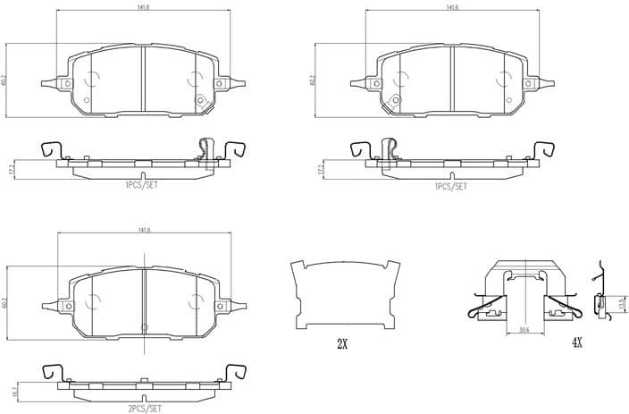 Brake Pad Set, disc brake PRIME LINE P 49 067