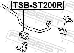 Mounting, stabiliser bar TSB-ST200R - image 2