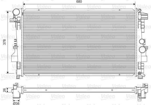 Radiator, engine cooling 734887