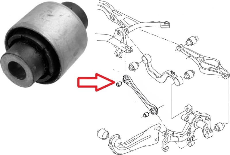 Silentblock rear axle 829039510