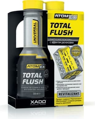 Priedas ATOMEX Total flush, variklio alyvos sistemos ploviklis 250ml
