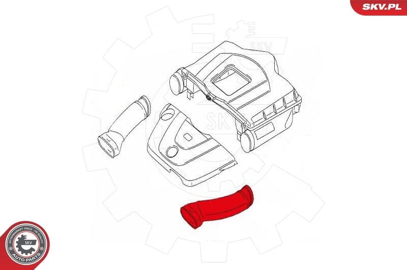 Intake Hose, air filter 43SKV915 - image 4