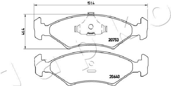 Brake Pad Set, disc brake 500306 - image 2