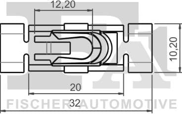 Clip, trim/protection strip 11-40063.25 - image 2