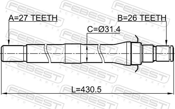 Drive Shaft 2212-SP4WDAT - image 2
