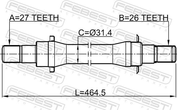 Drive Shaft 2212-SP4WDMT - image 2