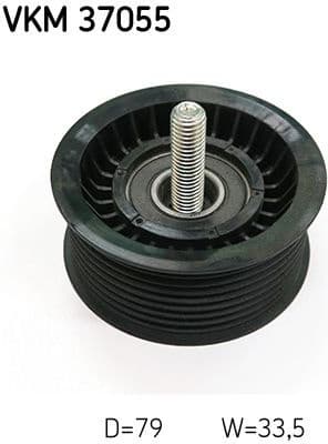 Deflection/Guide Pulley, V-ribbed belt VKM37055 - image 2