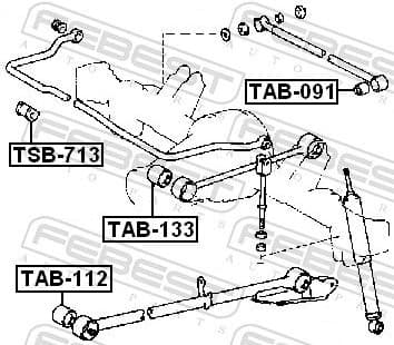 Mounting, control/trailing arm TAB-112 - image 2