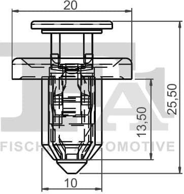 Clip, trim/protection strip 79-20002.25 - image 2