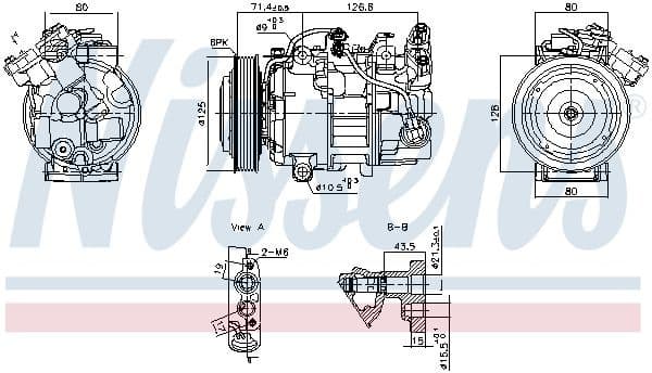 Compressor, air conditioning ** FIRST FIT ** 891043