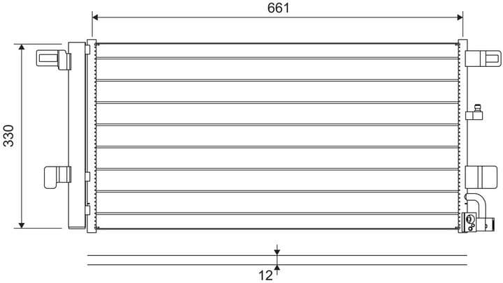 Condenser, air conditioning 822650 - image 2